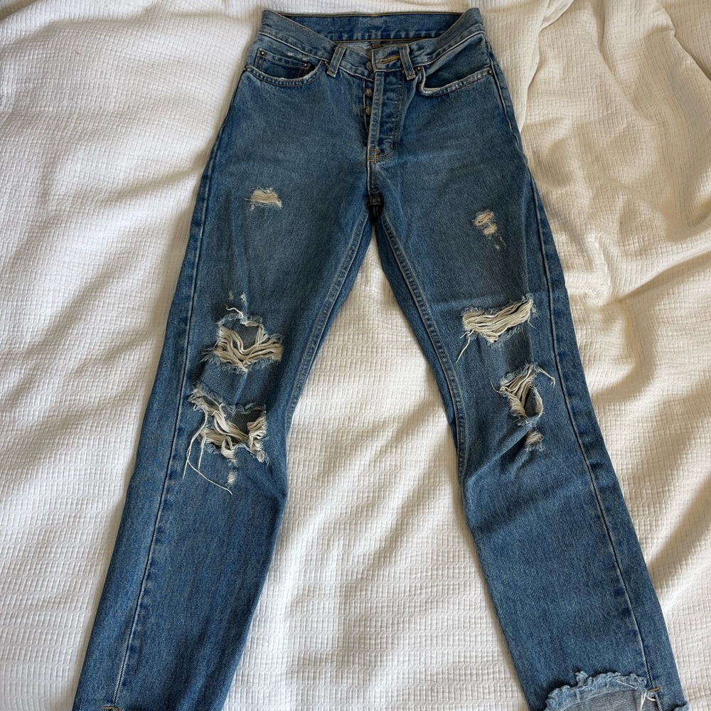 Carmar Denim distressed ripped jeans